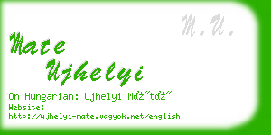 mate ujhelyi business card